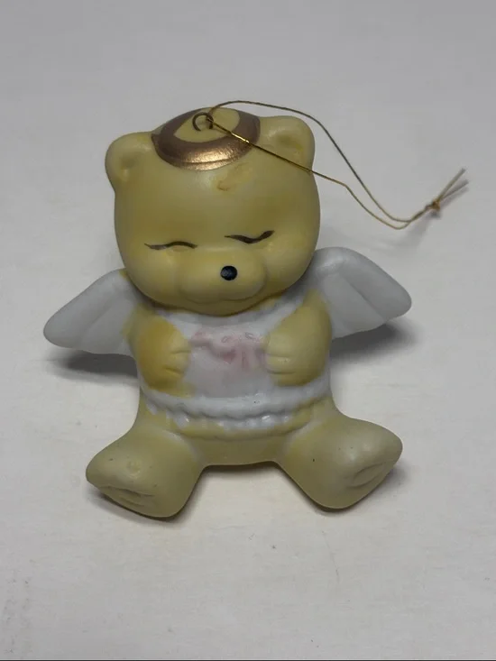 Set of 4 Teddy Bear Around The World Angel Ornaments - Picture 3 of 6